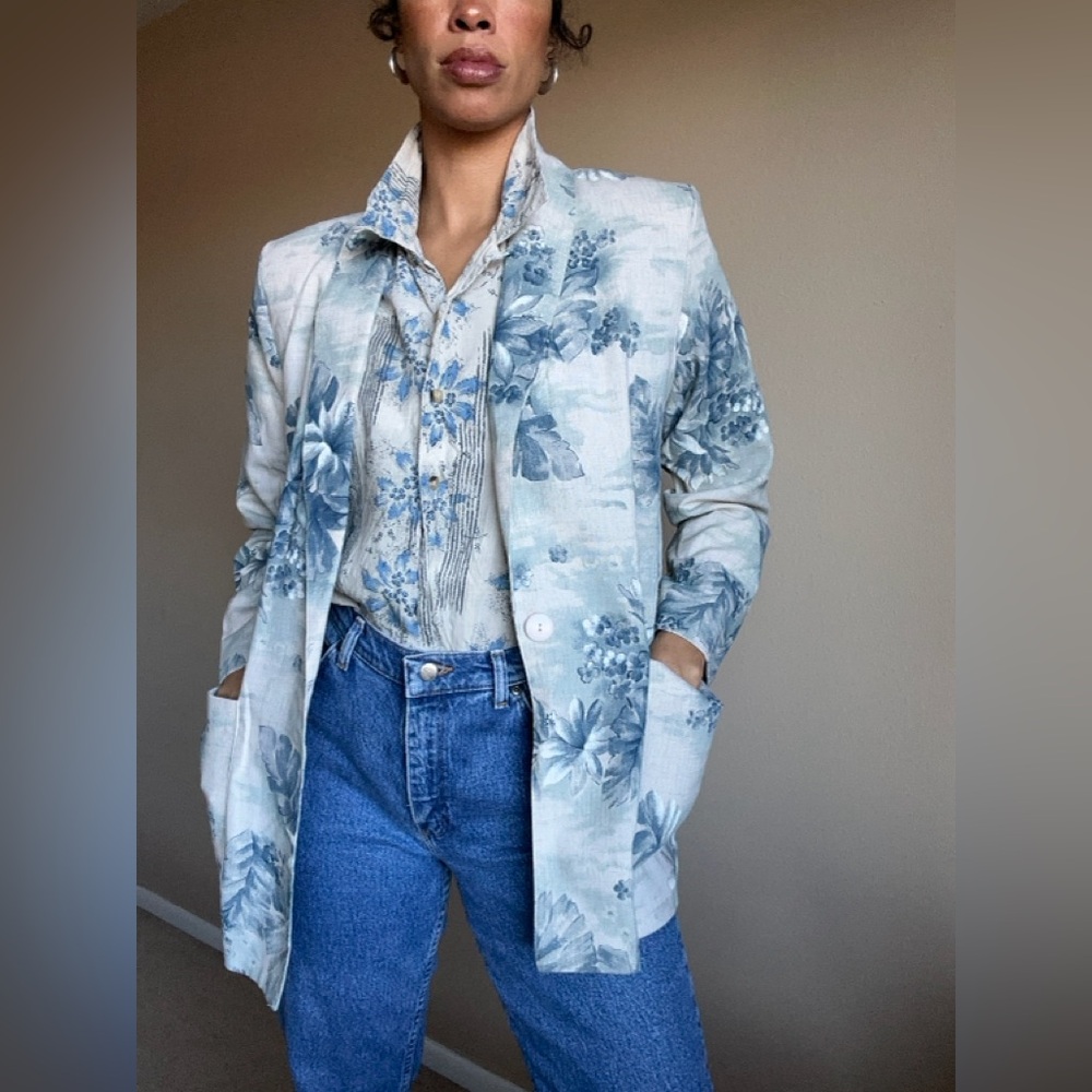 Floral blazer